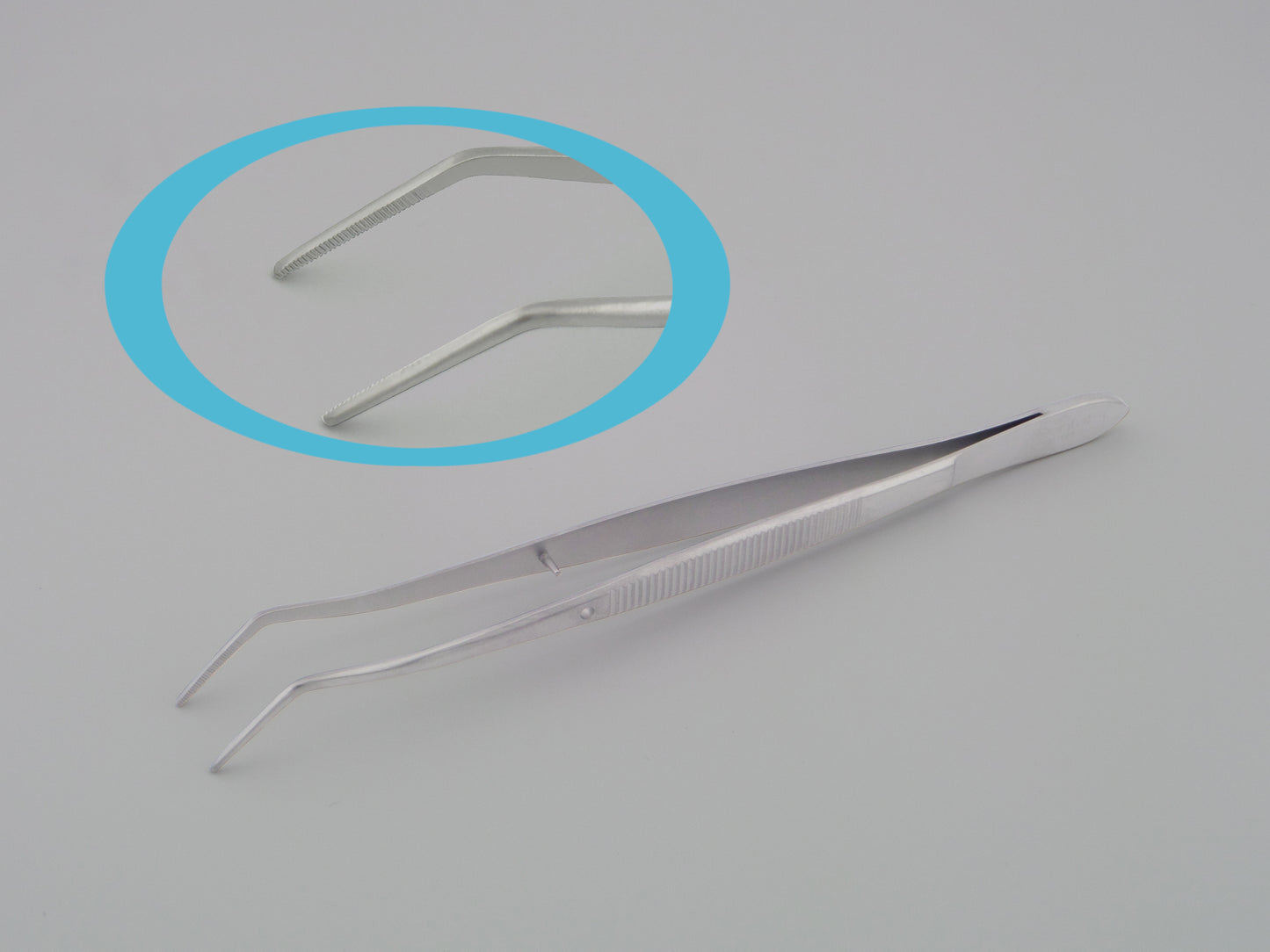 Meriam Tweezers, Serrated Tips, 16cm