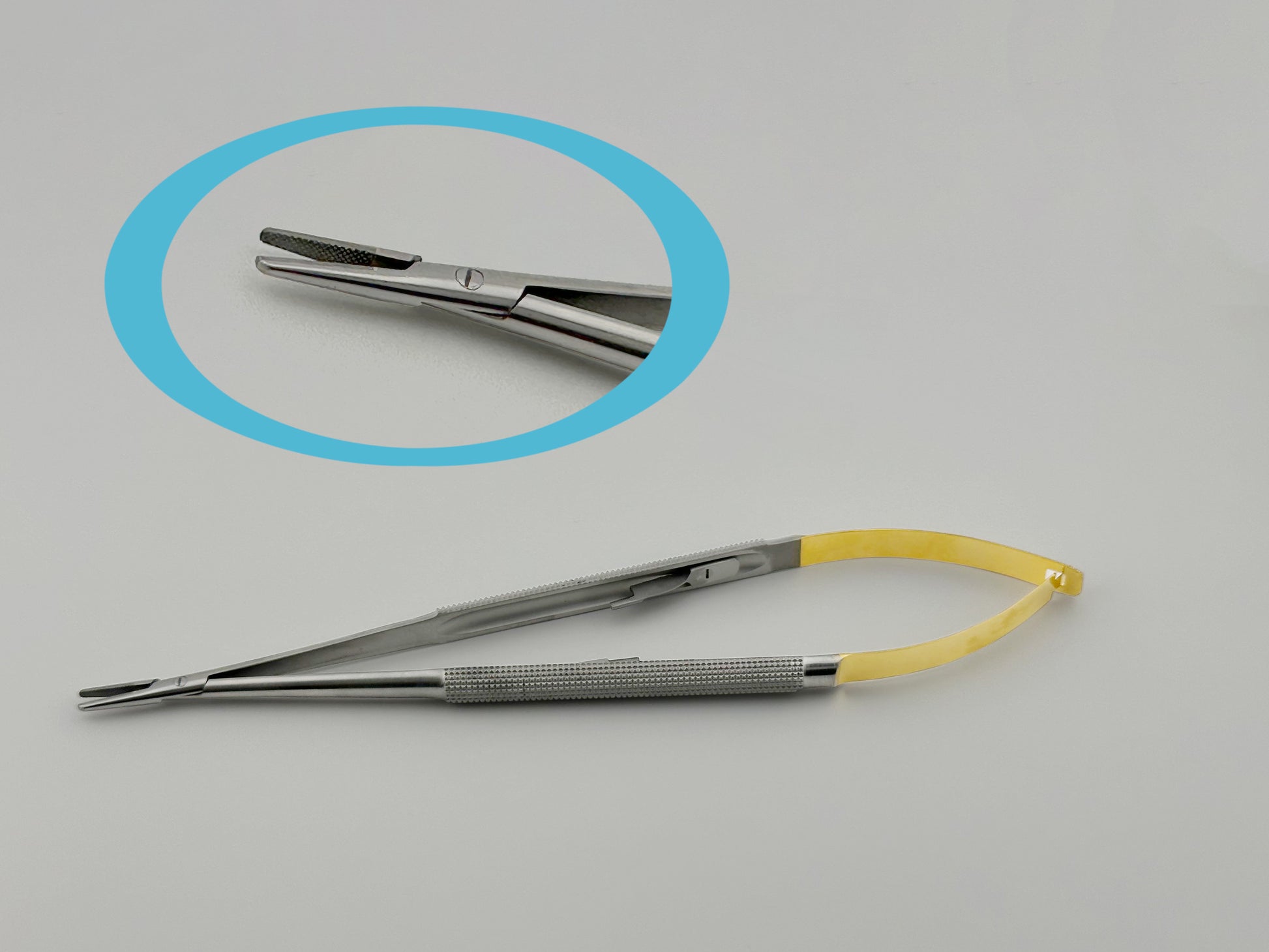 Castroviejo Needle Holder SMOOTH 18 Cm / 7 Straight Lock Dental Surgical NATRA - Foto 10