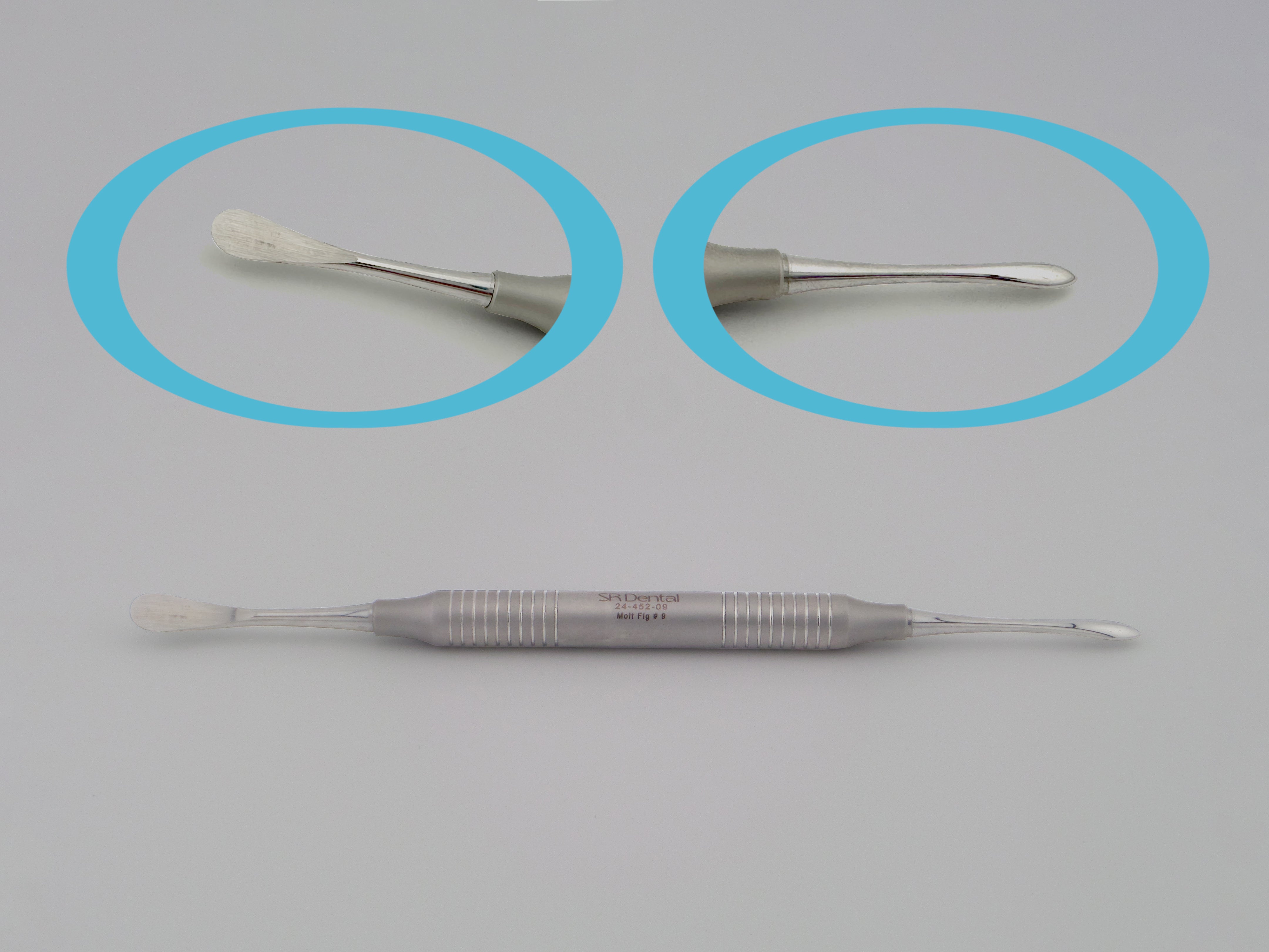 A2Z Scilab Blue Titanium Periosteal Elevator Molt M9 – German Stainless Dental Tool